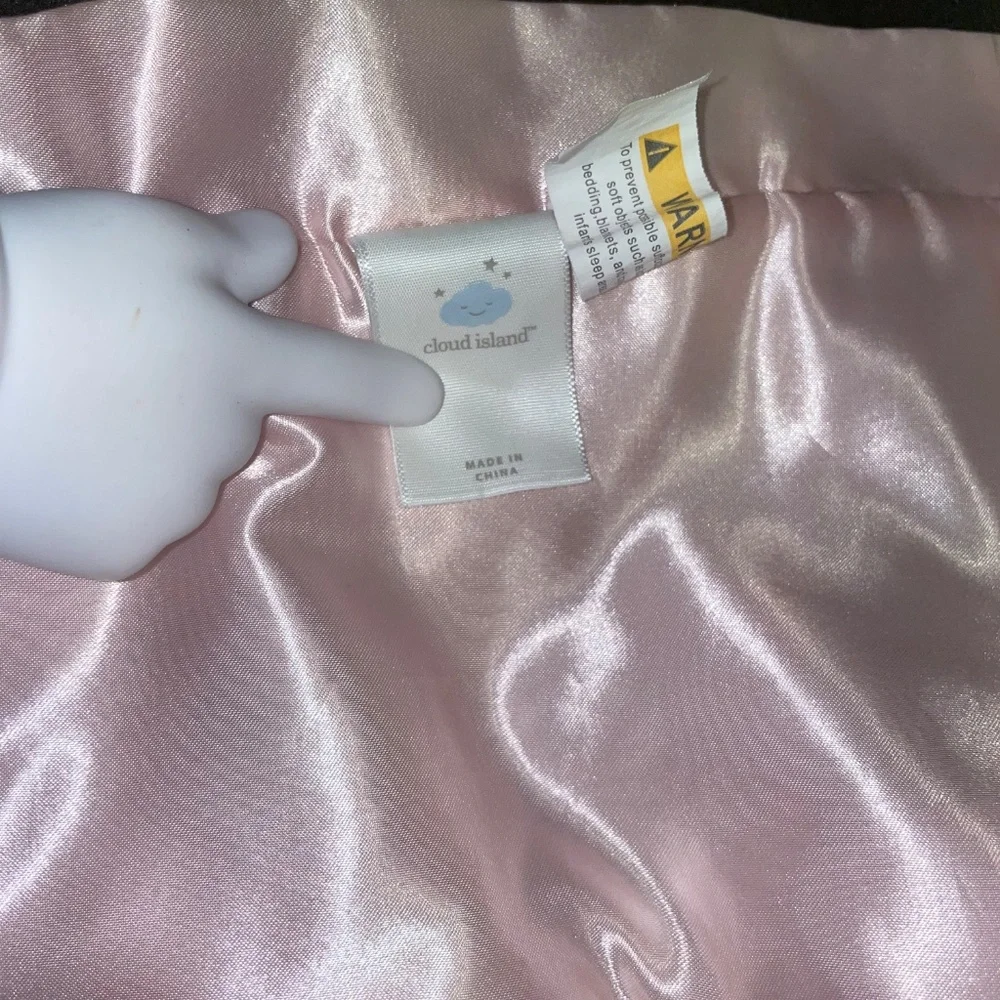 Cloud Island Unicorn Security Blanket Soft Lovey‎ Pink White Satin Target 14”